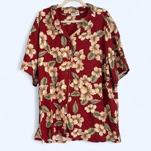 White Stag Red Floral Shirt